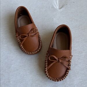 Elephantito Marshalls Brown Leather Moccasin Baby Shoes